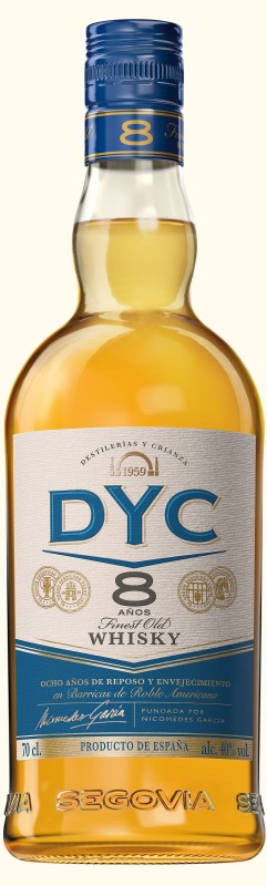 WHISKY DYC 8 AÑOS 0,70 40G