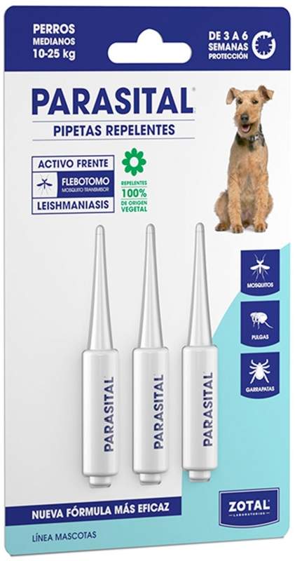 REPELENTE PARASITAL PERROS 3UX3ML