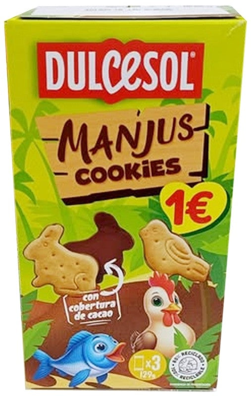 MANJUS COOKIES DULCESOL 129G 1¤
