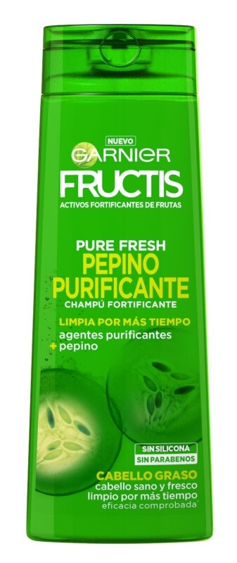 Fructis Champú Pure Strong Pepino 360 ml