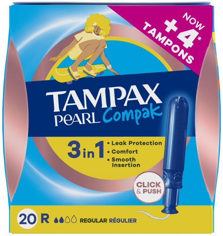 TAMPAX COMPAK PEARL REGULAR 20U