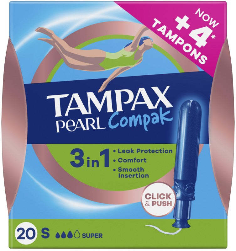 TAMPAX COMPAK PEARL SUPER 20U