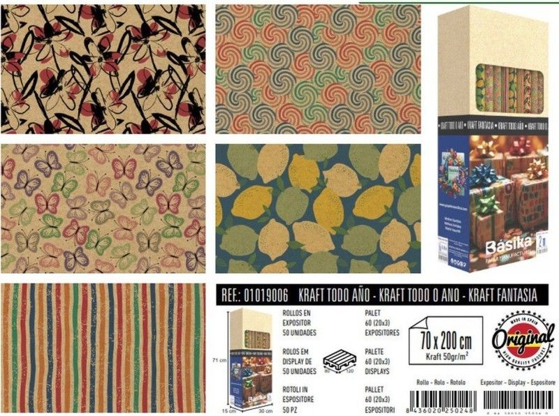 PAPEL REGAL 2X0,7 KRAFT FANT 010160