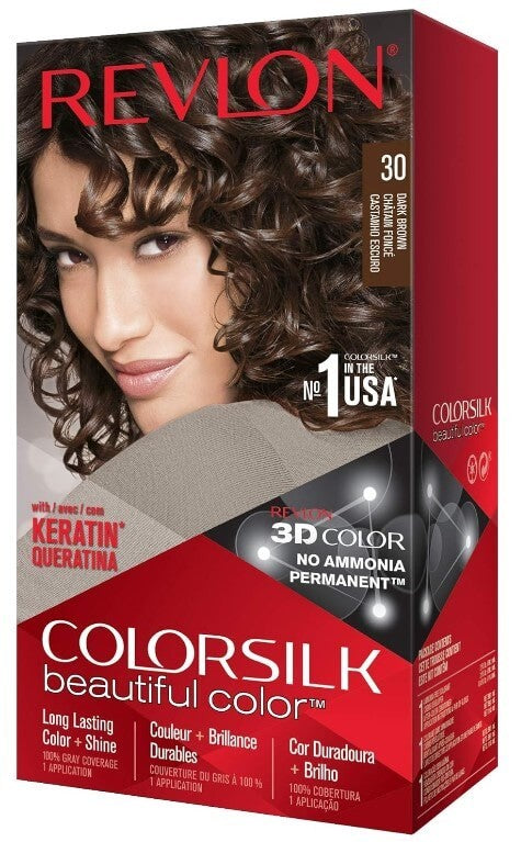 Revlon Colorsilk Beautiful Color™ Castaño Oscuro 30 - Cabello Radiante y Natural Sin Amoniaco