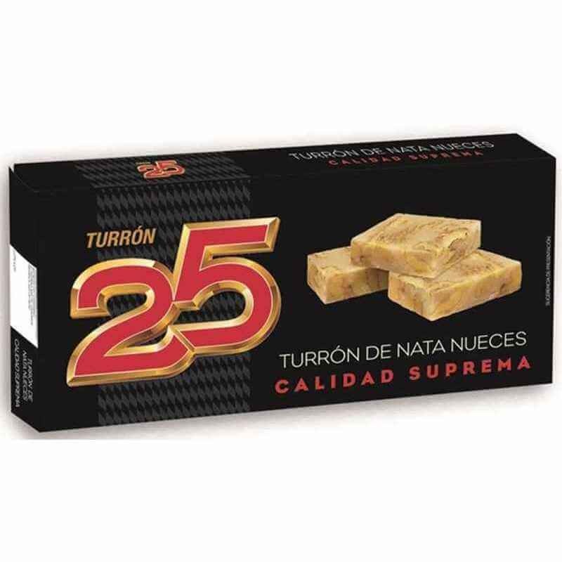 Turrón 25 Turrón Suprema Nata Y Nueces 200 Gr
