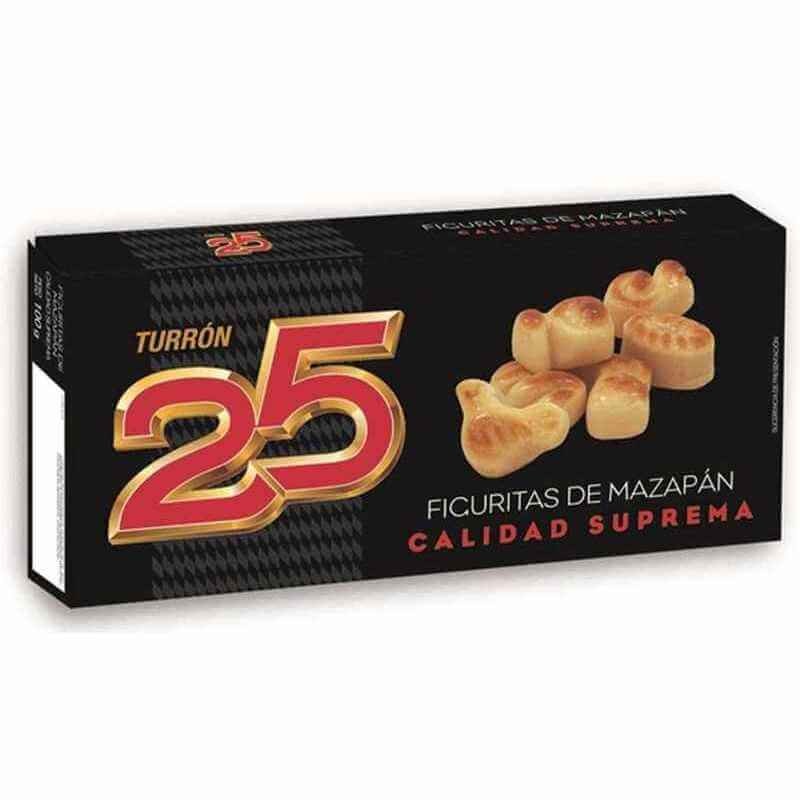 Turrón 25 Mazapan Figuritas. Bolsa 100 Gr