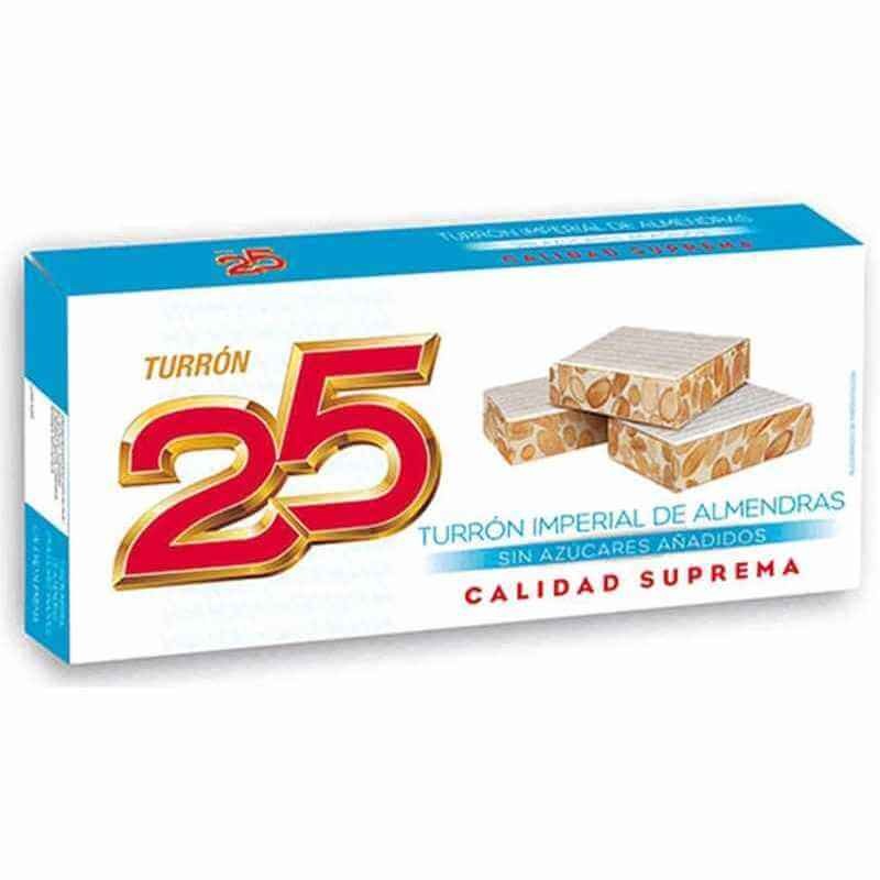 Turrón 25 Turrón Duro Sin Azúcar 200 Gr