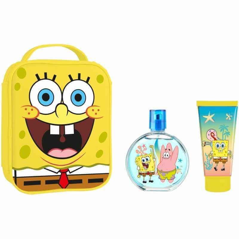 Bob Esponja Neceser Infantil 3D con Eau de Toilette 100 ml + Gel Corporal