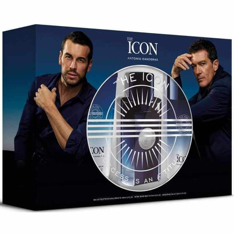 Antonio Banderas Estuche The Icon Vapo 100 Ml + Desodorante Spray 150 Ml + After Shave 75 Ml