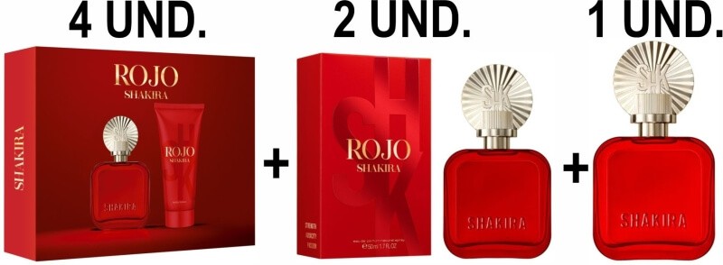Shakira Lote 65211055 Rojo 6 U
