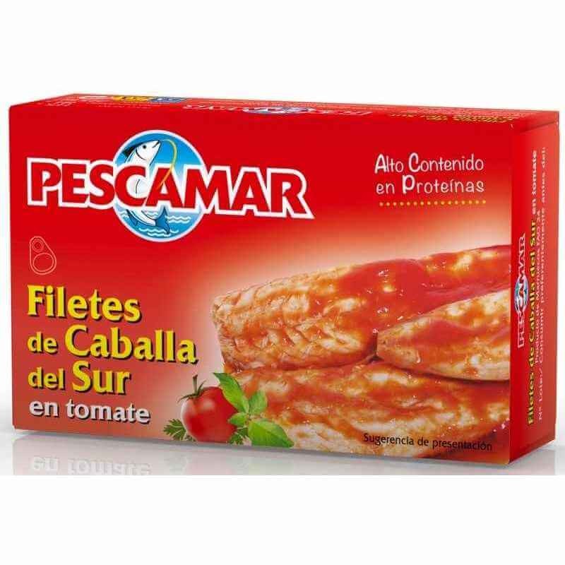 Pescamar Caballa Del Sur En Tomate Peso Neto 115 Gr Peso Escurrido 81 Gr