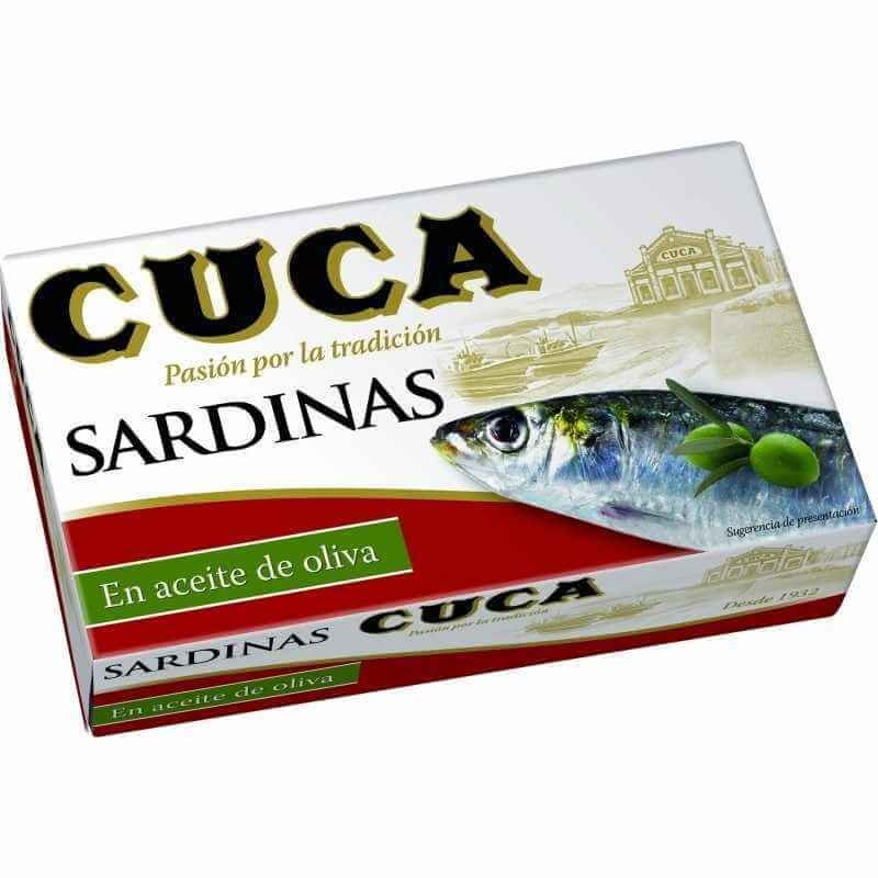 CUCA Sardinas en Aceite de Oliva RR-120 – Sabor Tradicional con Calidad Gourmet