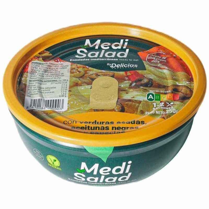 Medisalad Ensalada Mediterránea 250g - Sabor Auténtico Listo para Disfrutar