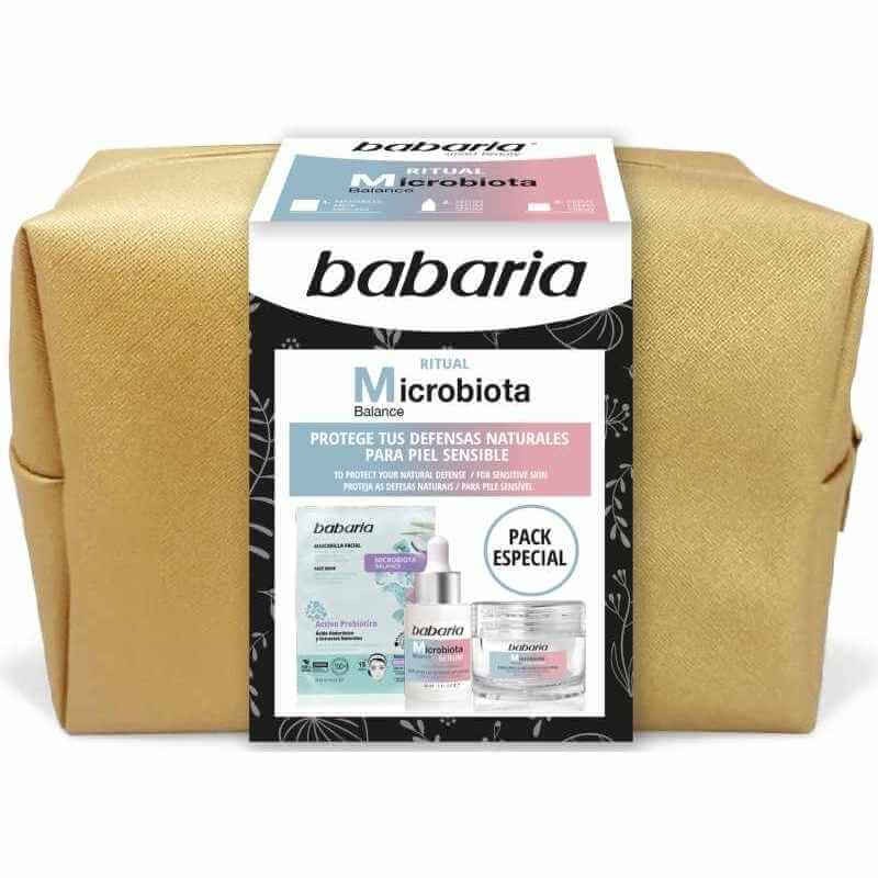 Babaria Neceser Microbiota Crema 50 Ml + Serum 30 Ml + Mascarilla Facial 20 Ml
