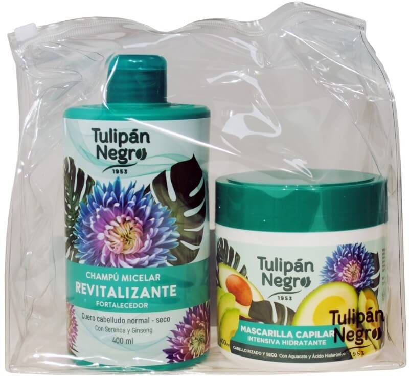 Tulipán Negro Mascarilla Y Champú Revitalizante 800 ml