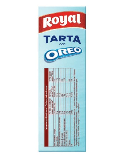 Royal Tarta con Oreo 215G
