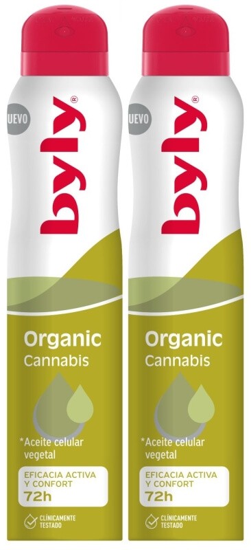 Byly Desodorante Organic Cannabis Pack 2 x 200 ml
