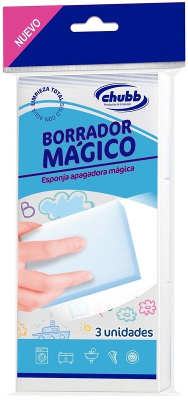 Chubb Borrador Mágico Esponja Limpiadora 3U