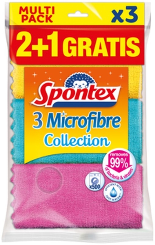 Spontex Bayeta Microfibras 2 + 1 Und