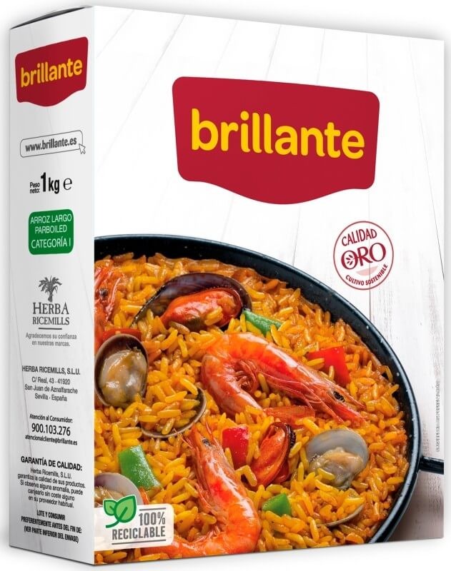 Brillante Arroz Largo Parboiled 1 Kg - El Secreto para Platos Siempre Perfectos