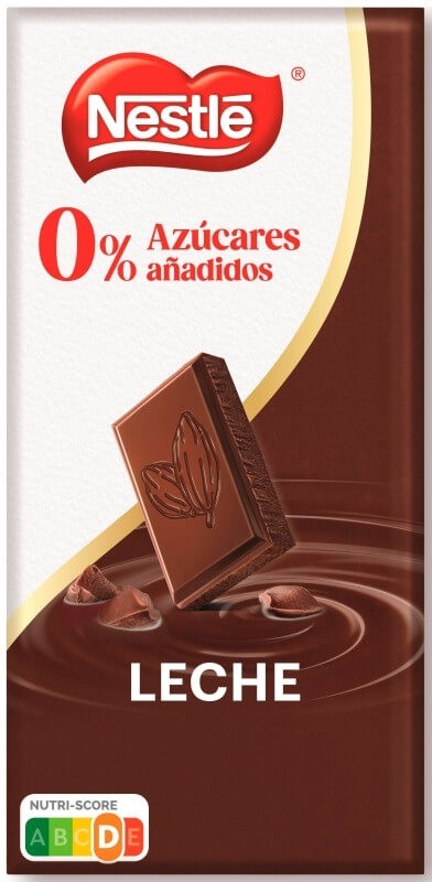 Nestlé Chocolate con Leche 0% Azúcares Añadidos 115 g