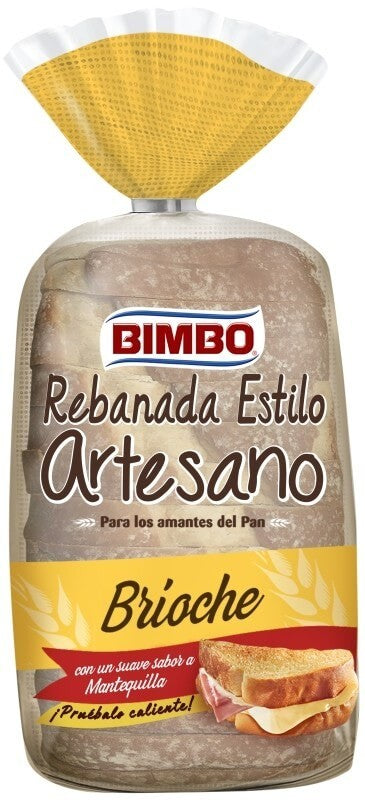 Bimbo Rebanada Estilo Artesano Brioche 550 Gr