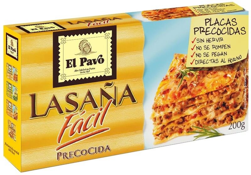 El Pavo Lasaña Fácil 200 g - Lasaña Casera en Pocos Pasos