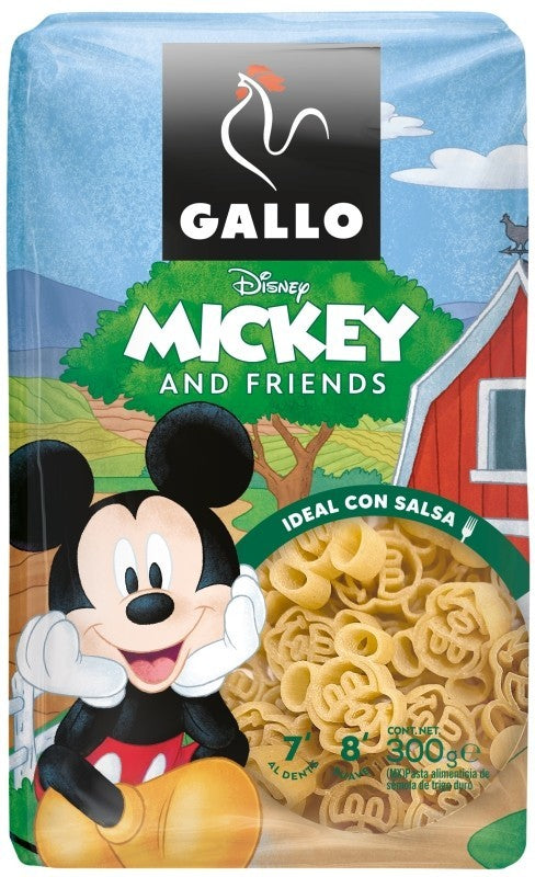 Gallo Pasta Mickey 300G - Diversión y Nutrición en Cada Plato