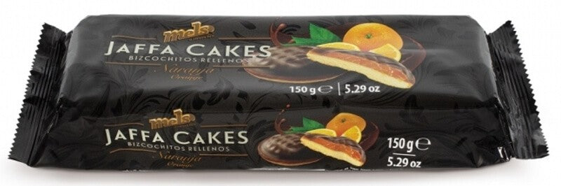Mels Bizcochitos Rellenos Jaffa Cakes Naranja 150G – El placer irresistible en cada bocado
