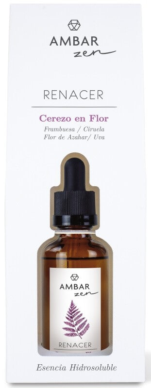 Ambar Zen Renacer Cerezo en Flor Esencia Hidrosoluble 50 ml – Conecta con la Armonía a Través del Aroma