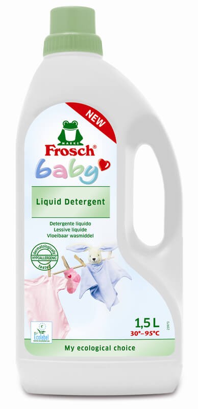 Frosch Baby Detergente Líquido Ecológico 1,5 L – Cuidado Hipoalergénico y Sostenible para la Ropa de tu Bebé