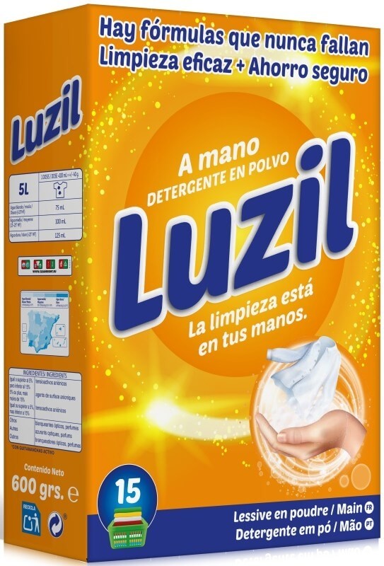 Luzil Detergente a Mano en Polvo 600 gr