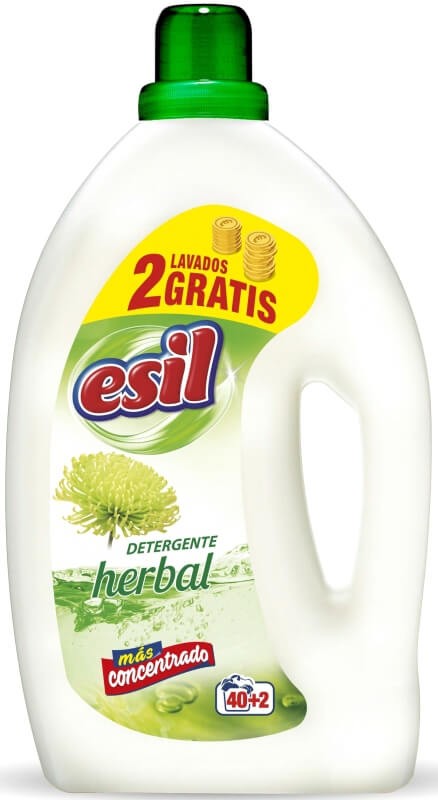 Esil Detergente Líquido Herbal Cítrico 2,6L 40+8 Lavados - Limpieza Eficaz y Frescura Natural