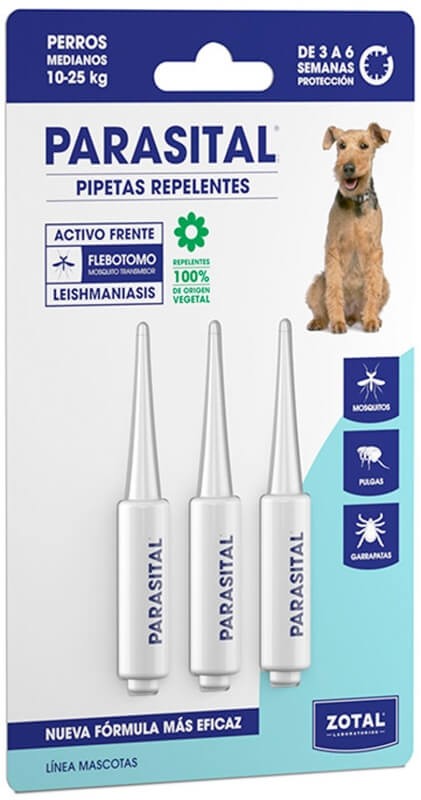 Zotal Parasital Pipetas Repelentes Perros 3UX3ML