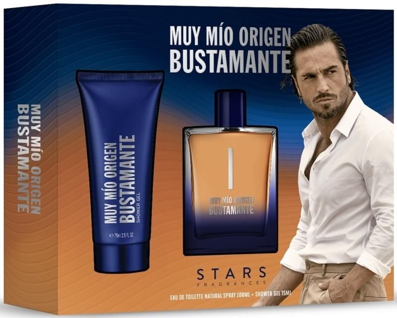 Muy Mío Origen Bustamante Estuche Hombre – Eau de Toilette 100 ml + Gel de Ducha 75 ml para un Estilo Único