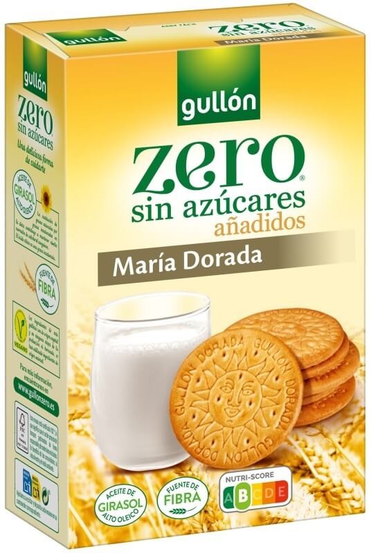 Gullón Zero María Dorada 400 g – Sabor Tradicional Sin Azúcares Añadidos
