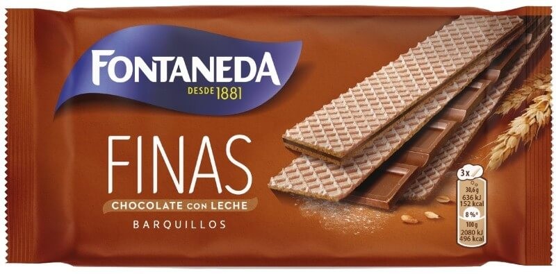 Fontaneda Galleta Finas Barquillos Choco 92G