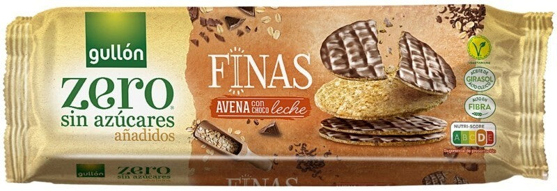 Gullón Galletas Finas Avena con Choco Leche Zero Azúcares 150G