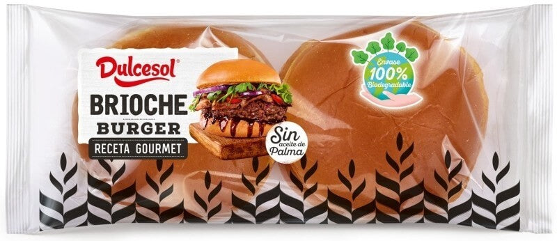 Dulcesol Brioche Burger Gourmet 340G 4U – El Pan Perfecto para tus Hamburguesas