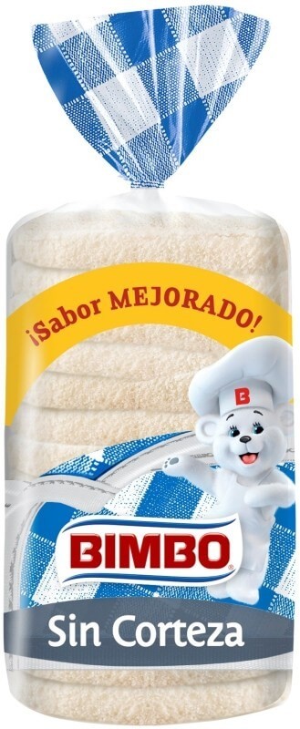 Bimbo Pan Molde Sin Corteza 450G