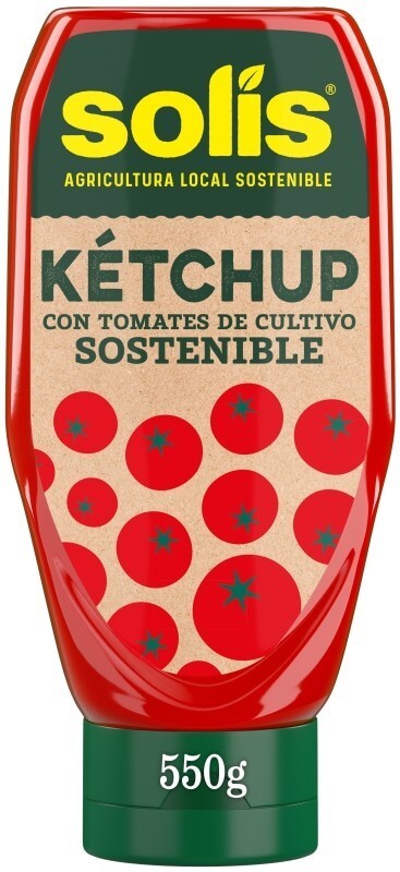 Solís Ketchup 550G – Sabor auténtico con tomates de cultivo sostenible