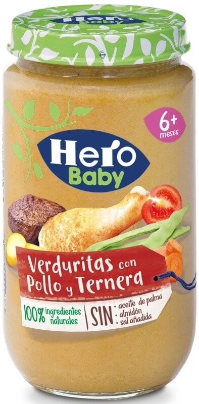 Hero Baby Verduritas con Pollo y Ternera 235G