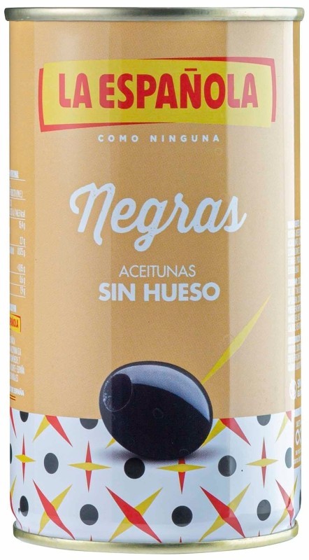 La Española Aceitunas Negra sin Hueso LT 350G