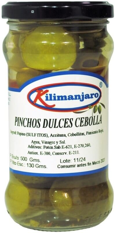 Kilimanjaro Banderilla Pinchos Dulces Cebolla 500G