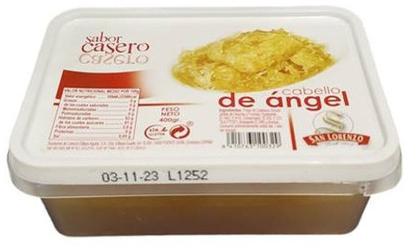 San Lorenzo Cabello de Ángel 400g - El Relleno Tradicional con Sabor Casero