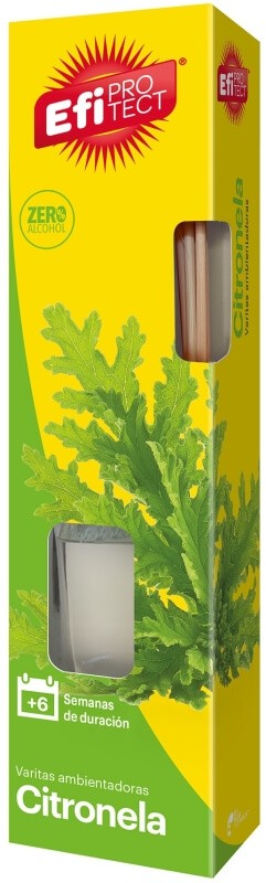 Efi Protect Varitas Ambientadoras Citronela 40 ml – Fragancia Natural y Frescura Prolongada para tu Hogar
