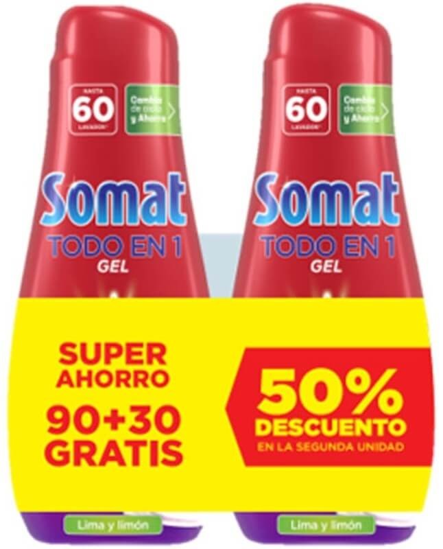 Somat Gel Todo en 1 Lima y Limón 90+30 Lavados