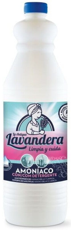 La Antigua Lavandera Amoniaco con Detergente 1,5L – Limpieza profunda y eficaz para todas tus superficies
