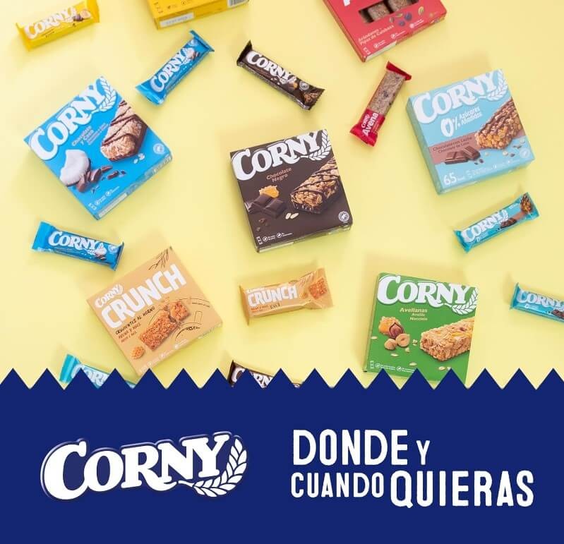 Corny Barritas de Cereales con Avellanas Pack 6 x 25 gr