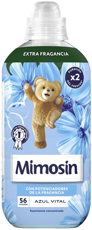Mimosín Azul Vital Suavizante Concentrado 56 Lavados – Frescor Intenso que Dura el Doble
